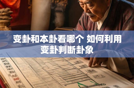 变卦和本卦看哪个 如何利用变卦判断卦象