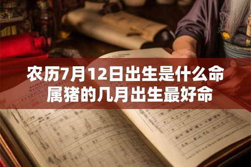农历7月12日出生是什么命  属猪的几月出生最好命