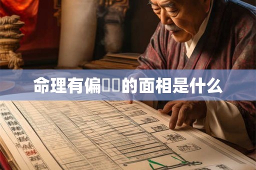 命理有偏財運的面相是什么