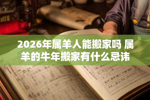 2026年属羊人能搬家吗 属羊的牛年搬家有什么忌讳