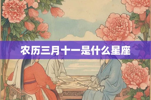 农历三月十一是什么星座