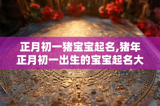 正月初一猪宝宝起名,猪年正月初一出生的宝宝起名大全 正月初一猪宝宝起名,猪年正月初一出生的宝宝起名大全