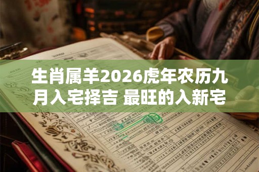 生肖属羊2026虎年农历九月入宅择吉 最旺的入新宅好日子 生肖属羊2026虎年农历九月入宅择吉 最旺的入新宅好日子