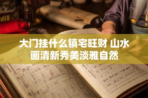 大门挂什么镇宅旺财 山水画清新秀美淡雅自然