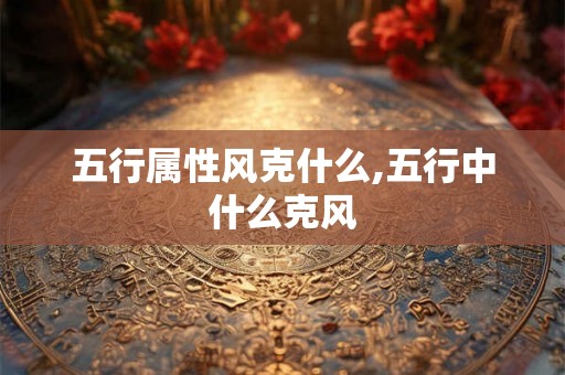 五行属性风克什么,五行中什么克风