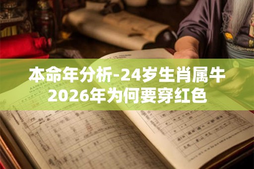 本命年分析-24岁生肖属牛2026年为何要穿红色