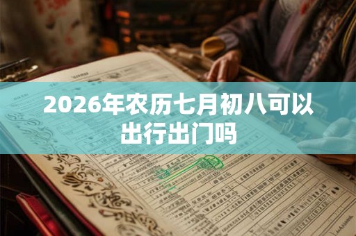 2026年农历七月初八可以出行出门吗