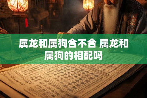 属龙和属狗合不合 属龙和属狗的相配吗 属龙和属狗合不合 属龙和属狗的相配吗