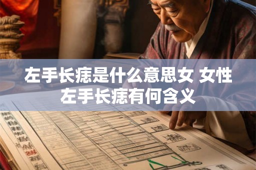 左手长痣是什么意思女 女性左手长痣有何含义