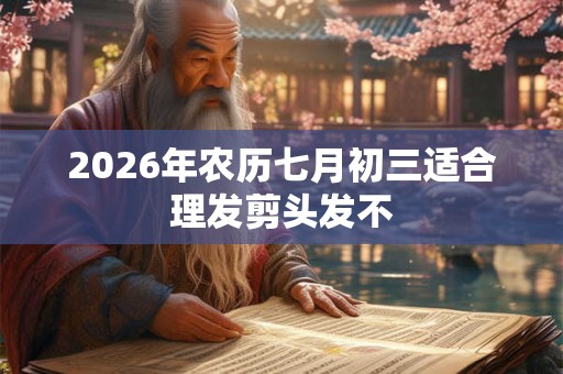 2026年农历七月初三适合理发剪头发不