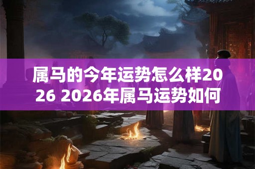 属马的今年运势怎么样2026 2026年属马运势如何