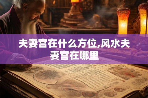 夫妻宫在什么方位,风水夫妻宫在哪里