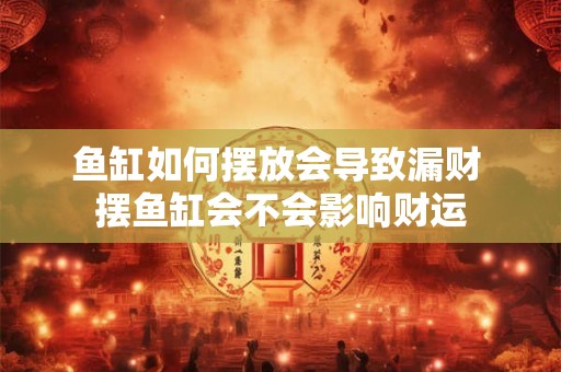 鱼缸如何摆放会导致漏财 摆鱼缸会不会影响财运