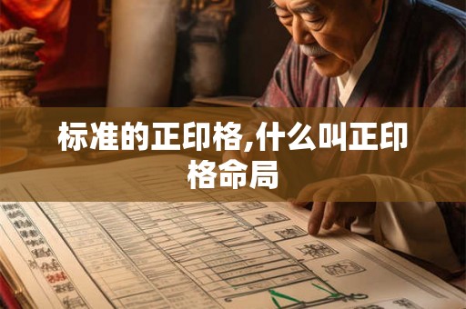 标准的正印格,什么叫正印格命局