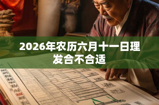 2026年农历六月十一日理发合不合适