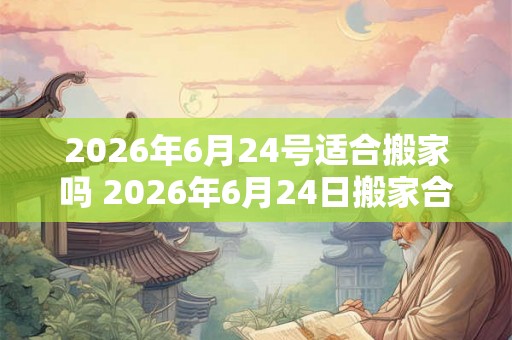 2026年6月24号适合搬家吗 2026年6月24日搬家合适吗