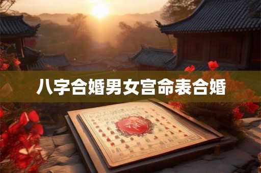 八字合婚男女宫命表合婚 八字合婚男女宫命表合婚