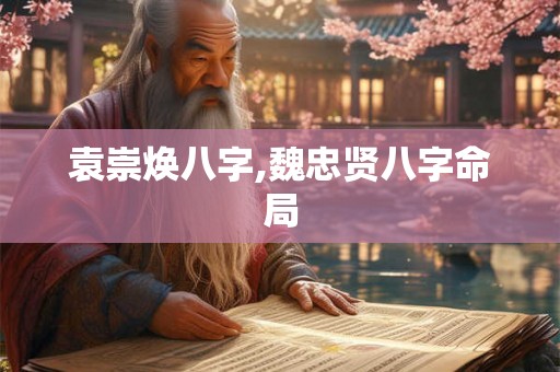 袁崇焕八字,魏忠贤八字命局 袁崇焕八字,魏忠贤八字命局