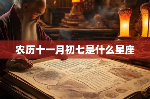 农历十一月初七是什么星座