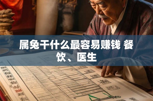 属兔干什么最容易赚钱 餐饮、医生