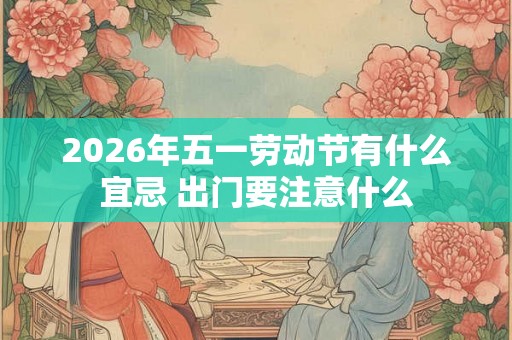 2026年五一劳动节有什么宜忌 出门要注意什么 2026年五一劳动节有什么宜忌 出门要注意什么