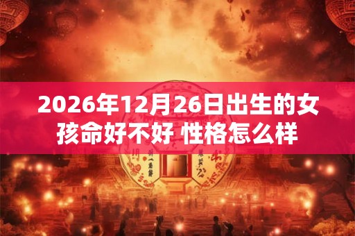 2026年12月26日出生的女孩命好不好 性格怎么样