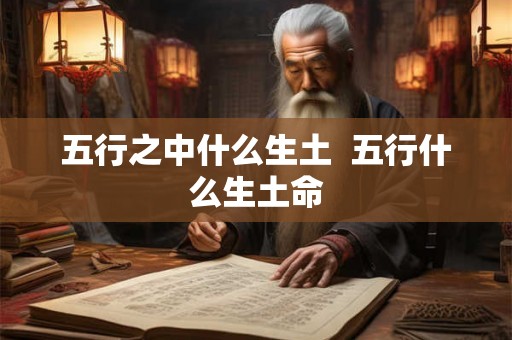 五行之中什么生土  五行什么生土命