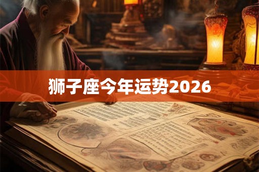 狮子座今年运势2026