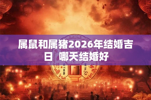 属鼠和属猪2026年结婚吉日  哪天结婚好