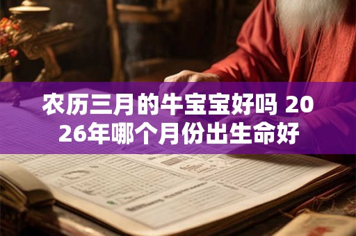 农历三月的牛宝宝好吗 2026年哪个月份出生命好