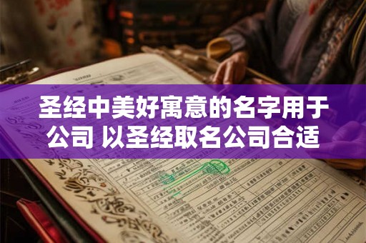 圣经中美好寓意的名字用于公司 以圣经取名公司合适吗