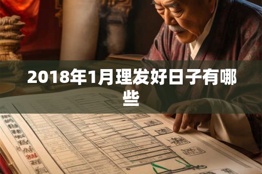 2018年1月理发好日子有哪些