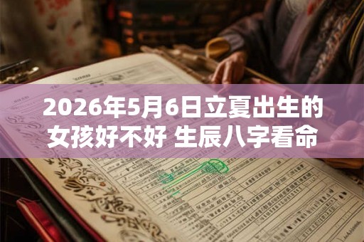 2026年5月6日立夏出生的女孩好不好 生辰八字看命