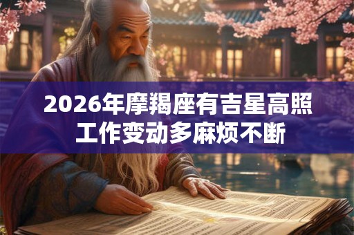 2026年摩羯座有吉星高照 工作变动多麻烦不断 2026年摩羯座有吉星高照 工作变动多麻烦不断