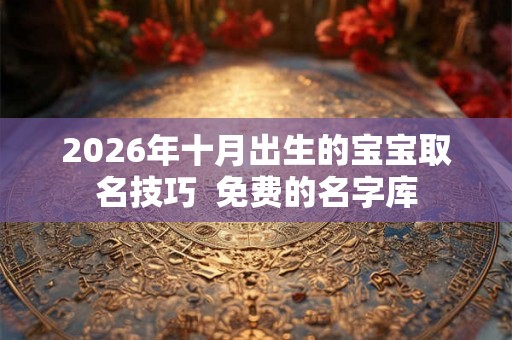 2026年十月出生的宝宝取名技巧  免费的名字库