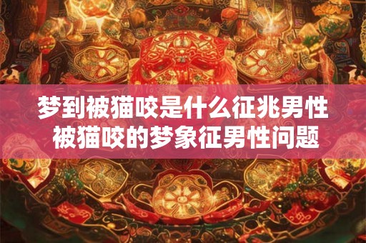 梦到被猫咬是什么征兆男性 被猫咬的梦象征男性问题