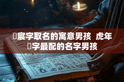 璟宸字取名的寓意男孩  虎年璟字最配的名字男孩