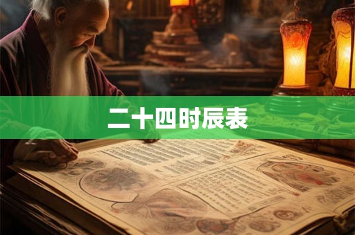 二十四时辰表