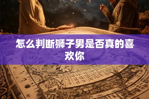 怎么判断狮子男是否真的喜欢你