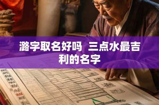 潞字取名好吗  三点水最吉利的名字