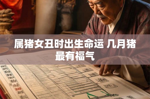 属猪女丑时出生命运 几月猪最有福气 属猪女丑时出生命运 几月猪最有福气