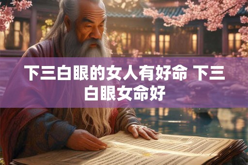 下三白眼的女人有好命 下三白眼女命好 下三白眼的女人有好命 下三白眼女命好
