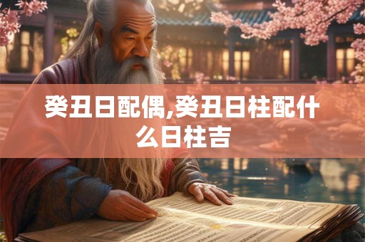 癸丑日配偶,癸丑日柱配什么日柱吉