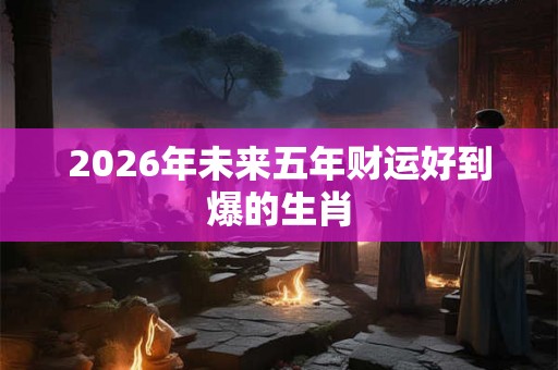 2026年未来五年财运好到爆的生肖
