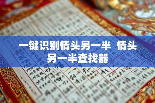 一键识别情头另一半  情头另一半查找器