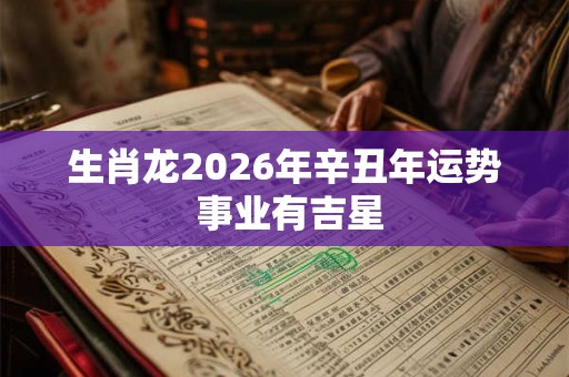 生肖龙2026年辛丑年运势 事业有吉星