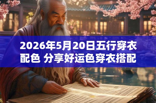 2026年5月20日五行穿衣配色 分享好运色穿衣搭配