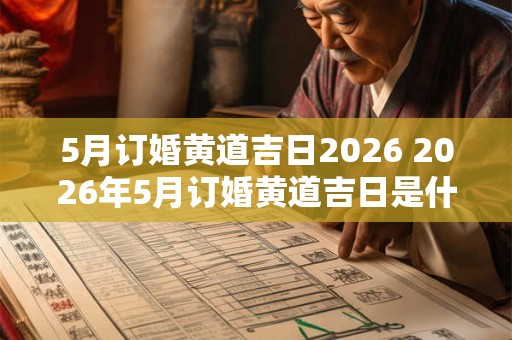 5月订婚黄道吉日2026 2026年5月订婚黄道吉日是什么