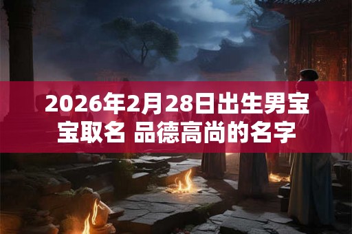 2026年2月28日出生男宝宝取名 品德高尚的名字