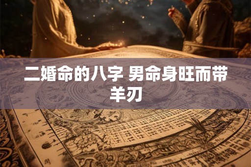 二婚命的八字 男命身旺而带羊刃 二婚命的八字 男命身旺而带羊刃